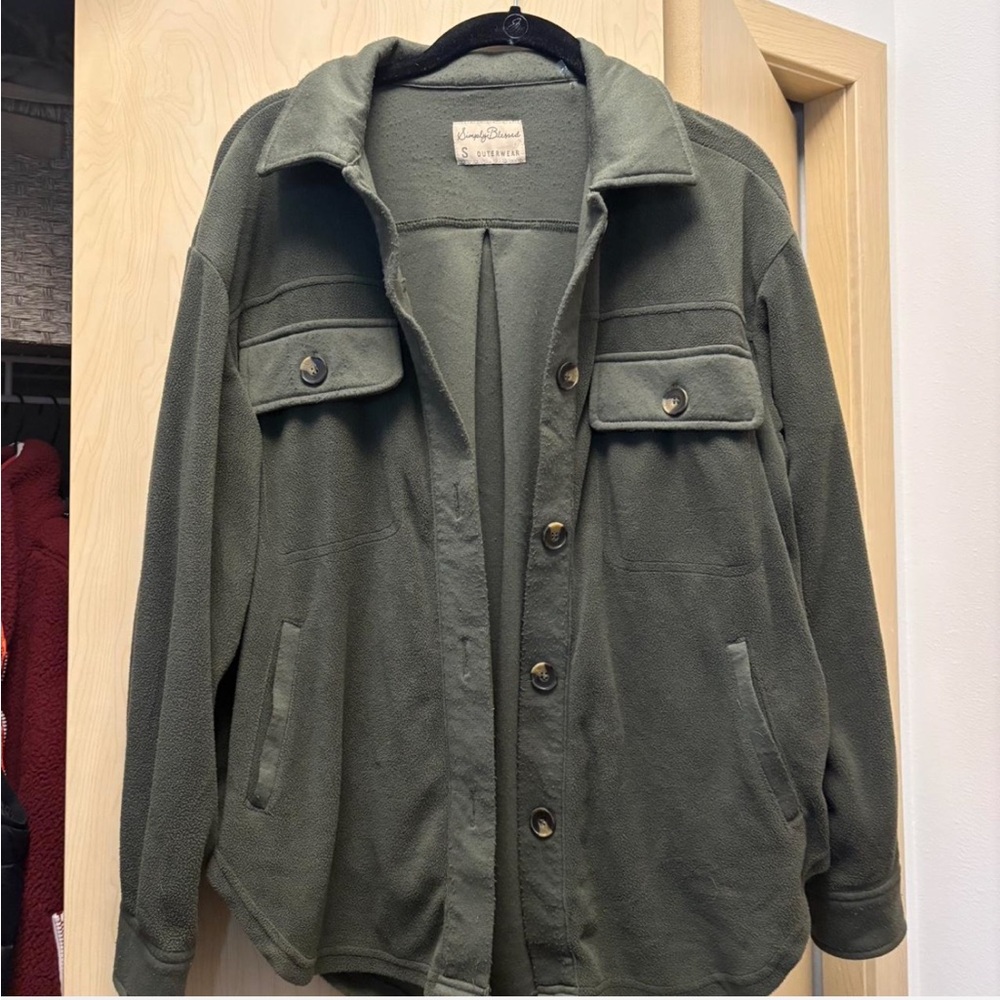 Green Button-Up Jacket